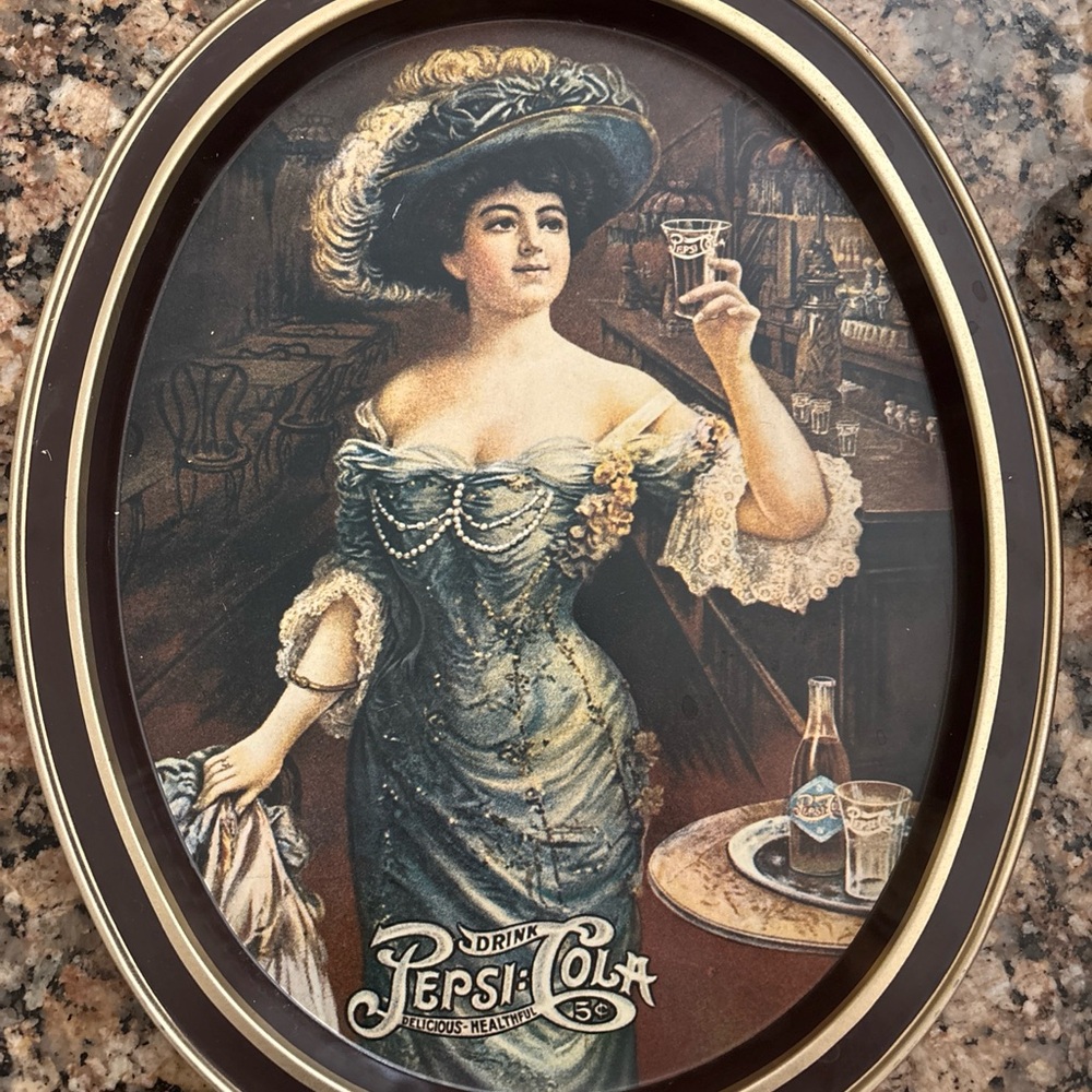 Pepsi-Cola Vintage Style Metal Tray